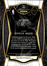 Derrick White - Panini Select Premier Level 2020-21, Nr. 141