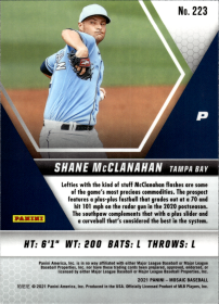Shane McClanahan - Panini Mosaic Base Set 2021, Nr. 223 – Rookie Card
