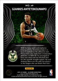 Giannis Antetokounmpo - Panini Illusions Base Set 2021-22, Nr. 49