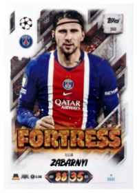 Illia Zabarnyi - Topps Match Attax UEFA Club Competitions Fortress 2026-27, Nr. 350