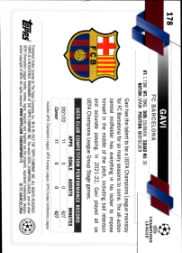 Gavi - Topps Chrome UEFA Club Competitions Future Stars 2022-23, Nr. 178 – All-Star Rookie