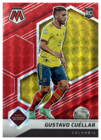 Gustavo Cuéllar - Panini Mosaic FIFA Road to World Cup Base Set 2021-22, Nr. 185 – Rookie Card, Mosaic Red