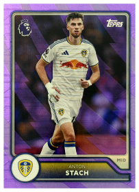 Anton Stach - Topps Flagship Premier League Base Set 2026-27, Nr. 155 – Purple Voltage Parallel
