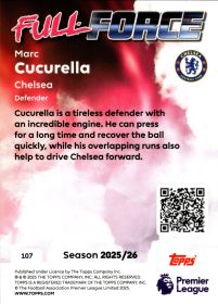 Marc Cucurella - Topps Match Attax Premier League Full Force 2025-26, Nr. 107