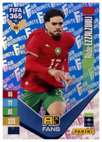 Abde Ezzalzouli - Panini Adrenalyn XL FIFA 365 Fan Favourites 2026-27, Nr. 443 – Blue, Insert