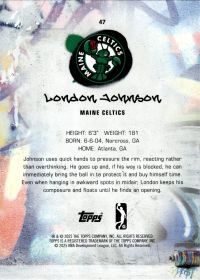 London Johnson - Topps G League Base Set 2024-25, Nr. 47