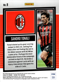 Sandro Tonali - Panini Score FIFA Base Set 2022-23, Nr. 8