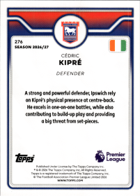 Cédric Kipré - Topps Flagship Premier League Base Set 2026-27, Nr. 276