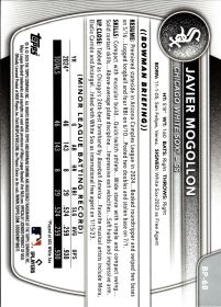 Javier Mogollon - Topps Bowman Prospects 2025, Nr. BP-68