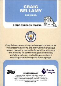Craig Bellamy - Topps Flagship Premier League Retro Threads 2026-27, Nr. RT 19 – Insert