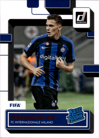 Kristjan Asllani - Panini Donruss Rated Rookie 2022-23, Nr. 180 – Rookie Card