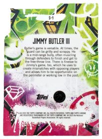Jimmy Butler III - Topps Finest Show Stoppers 2024-25, Nr. S-9 – Nummeriert, Blue Geometric Refractor