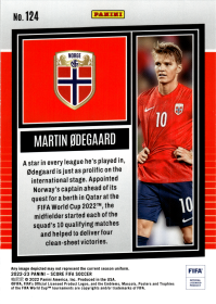 Martin Ødegaard - Panini Score FIFA Base Set 2022-23, Nr. 124