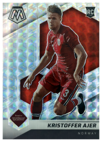Kristoffer Ajer - Panini Mosaic FIFA Road to World Cup Base Set 2021-22, Nr. 55 – Rookie Card, Mosaic