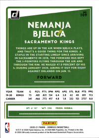 Nemanja Bjelica - Panini Donruss Base Set 2020-21, Nr. 109