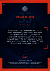 Ismaël Gharbi - Topps Paris Saint-Germain Official Team Set 2023-24, Nr. 19