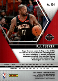 P.J. Tucker - Panini Mosaic Base Set 2019-20, Nr. 124