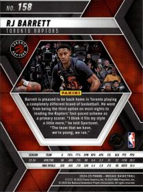 RJ Barrett - Panini Mosaic Base Set 2024-25, Nr. 158