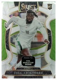 Tolu Arokodare - Panini Select FIFA Road to World Cup Terrace 2025-26, Nr. 22 – Rookie Card