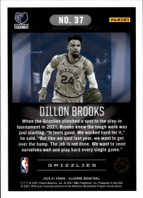 Dillon Brooks - Panini Illusions Base Set 2020-21, Nr. 37