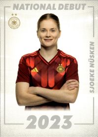 Sjoeke Nüsken - Panini DFB-Frauen Team-Set National Debut 2025, Nr. DEB-20 – Insert