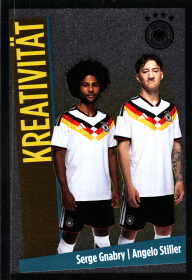 Serge Gnabry | Angelo Stiller - Panini FIFA World Cup DFB-Sammelkarten 2026, Nr. 6 – Chrome