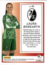 Laura Benkarth - Panini Frauen-Bundesliga TC Collection Base Set 2025-26, Nr. 31
