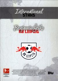Benjamin Šeško - Topps Bundesliga International Stars Base Set 2023-24