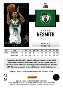 Aaron Nesmith - Panini Chronicles Base Set 2020-21, Nr. 618 – Rookie Card