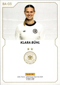 Klara Bühl - Panini DFB-Frauen Team-Set Base Set 2025, Nr. BA-03