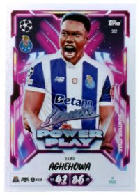 Samu Aghehowa - Topps Match Attax UEFA Club Competitions Power Play Signature Style 2026-27, Nr. 312