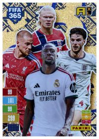Ibrahima Konaté / Declan Rice / Alexis Mac Allister / Erling Haaland - Panini Adrenalyn XL FIFA 365 Momentum Gold 2026-27