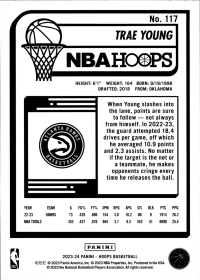 Trae Young - Panini Hoops Base Set 2023-24, Nr. 117