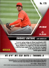 Shohei Ohtani - Panini Mosaic Base Set 2021, Nr. 179