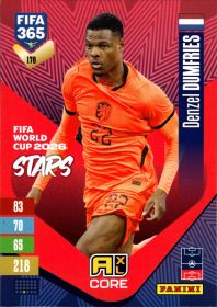 Denzel Dumfries - Panini Adrenalyn XL FIFA 365 FIFA World Cup 2026 Stars 2026-27, Nr. 178