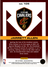 Jarrett Allen - Panini Recon Base Set 2021-22, Nr. 105