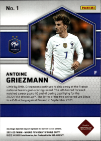 Antoine Griezmann - Panini Mosaic FIFA Road to World Cup Base Set 2021-22, Nr. 1
