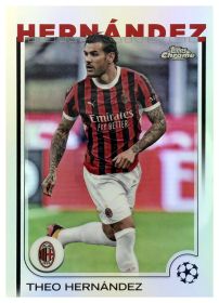 Theo Hernández - Topps Chrome UEFA Club Competitions Base Set 2024-25, Nr. 65 – Refractor