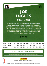 Joe Ingles - Panini Donruss Base Set 2020-21, Nr. 155