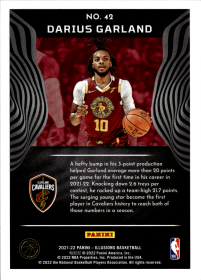 Darius Garland - Panini Illusions Base Set 2021-22, Nr. 42