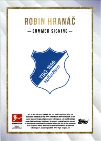Robin Hranáč - Topps Bundesliga Summer Signings 2024-25