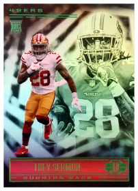 Trey Sermon - Panini Illusions Base Set 2021, Nr. 82 – Rookie Card, Trophy Collection Emerald