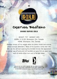 Charles Bediako - Topps G League Base Set 2024-25, Nr. 35