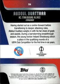 Abdoul Ouattara - Topps UEFA Club Competitions Base Set 2025-26, Nr. 114 – Rookie Card, Diamante