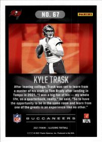 Kyle Trask - Panini Illusions Base Set 2021, Nr. 67 – Rookie Card