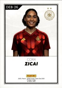 Cora Zicai - Panini DFB-Frauen Team-Set National Debut 2025, Nr. DEB-26 – Insert