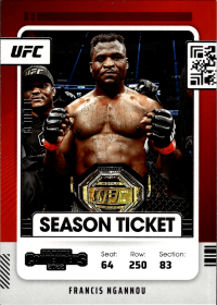 Francis Ngannou - Panini Chronicles UFC Contenders Season Ticket 2022, Nr. 104