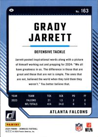 Grady Jarrett - Panini Donruss Base Set 2024, Nr. 163