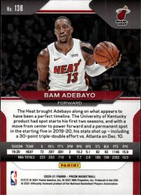 Bam Adebayo - Panini Prizm Base Set 2020-21, Nr. 138