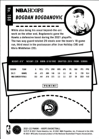 Bogdan Bogdanovic - Panini Hoops Base Set 2021-22, Nr. 168